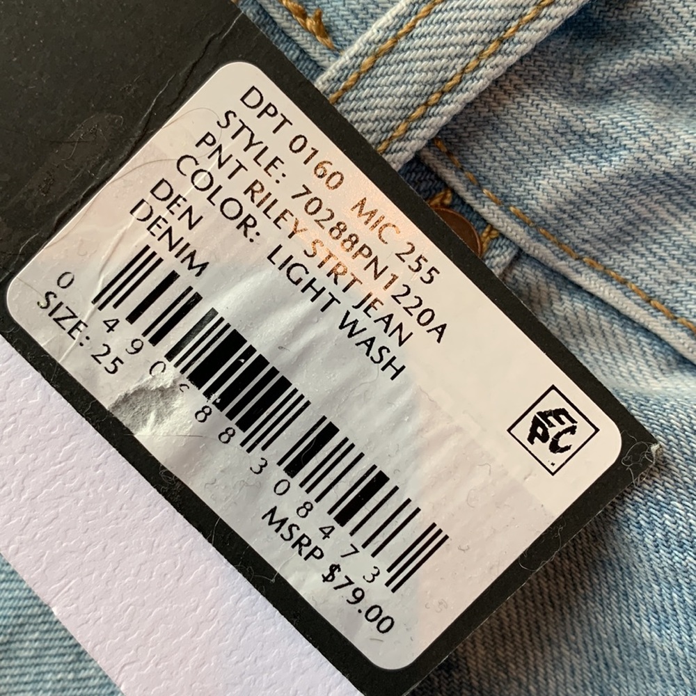 Gianni Bini High Rise Riley Straight Leg Jeans Size 25 - Picture 7 of 7